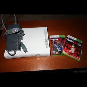 Xbox with cord and 2 games